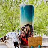 Ranchy Roan Boutique Desert Sunset Boho Western Skinny Tumbler