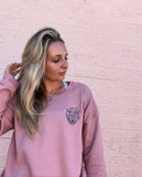 Modern Cowgirl Desert Night Crew Neck Sweatshirt