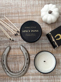 Spicy Pony Soy Wax Seasonal Candle Tin (Pumpkin Spice)