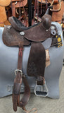 Double J Barrel Racer Youth Saddle, 12.5"