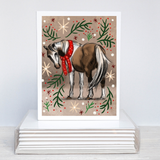 Fable & Sage Horse Christmas Card - Paint - Set of 10 