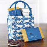 Equestrian Tote with DHC Dark Chocolate English Asst. 8 pc.