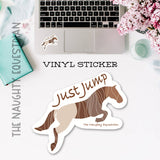 Just Jump Equestrian Horse Sticker