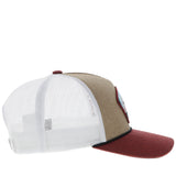 Hooey Youth "Punchy" Hat Tan/White with Blue/Rust & White Patch