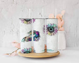 Watercolor Sunflower Tumbler