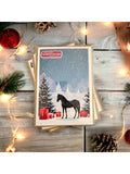 Black Horse Holiday Christmas Card