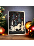 White Horse Holiday Christmas Card