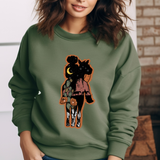 Running With Coyotes Midnight Rider Crewneck