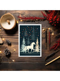 White Horse Holiday Christmas Card