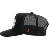 Hooey "Loop" Hooey Hat Black with White/Orange Patch