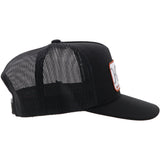 Hooey "Loop" Hooey Hat Black with White/Orange Patch