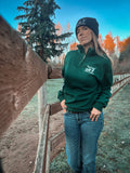 G-G Home & Ranch 1/4 Zip Forest Green Sweatshirt