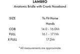 Lambro Anatomic Bridle with Crank Noseband