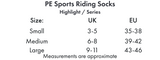 Premier Equine PE Sports Highlight Riding Socks (1 Pair)