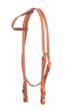 Stitched Harness Slip Ear Headstall with Throatlatch and Buckle Ends