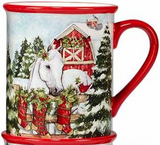 Snowy Farm Mug 16oz