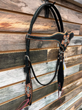 Circle Y Black Star Browband Headstall