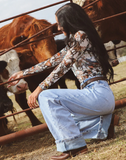 Ranch Dress'n Wild Horses Mesh Layering Top