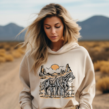 Running with Coyotes Ranch Stock Hoodie