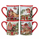 Snowy Farm Mug 16oz