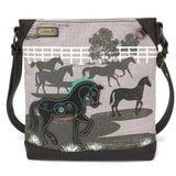 Chala Safari Horse Crossbody Gray