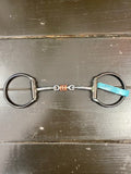 Dutton Offset Dee Smooth Dogbone w/ Rollers Snaffle