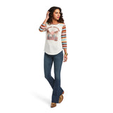 Ariat Ladies Sunset Dreaming 3/4 Sleeve Tee Shirt