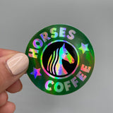 Dapplebay Iced Coffee & Horses Stickers