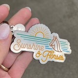 Dapplebay Sunshine & Horses - Keychain